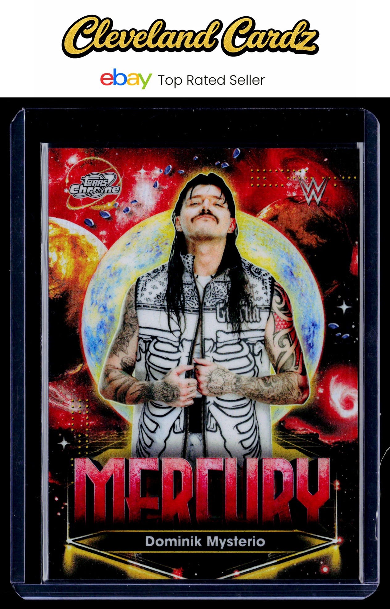 2026 Topps Chrome Cosmic #PPM-5 Dominik Mysterio Planetary Pursuit Mercury