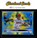 2022 Topps Chrome Sonic #79 Reid Detmers Blue/Yellow Sonic Pulse Refractor #/75
