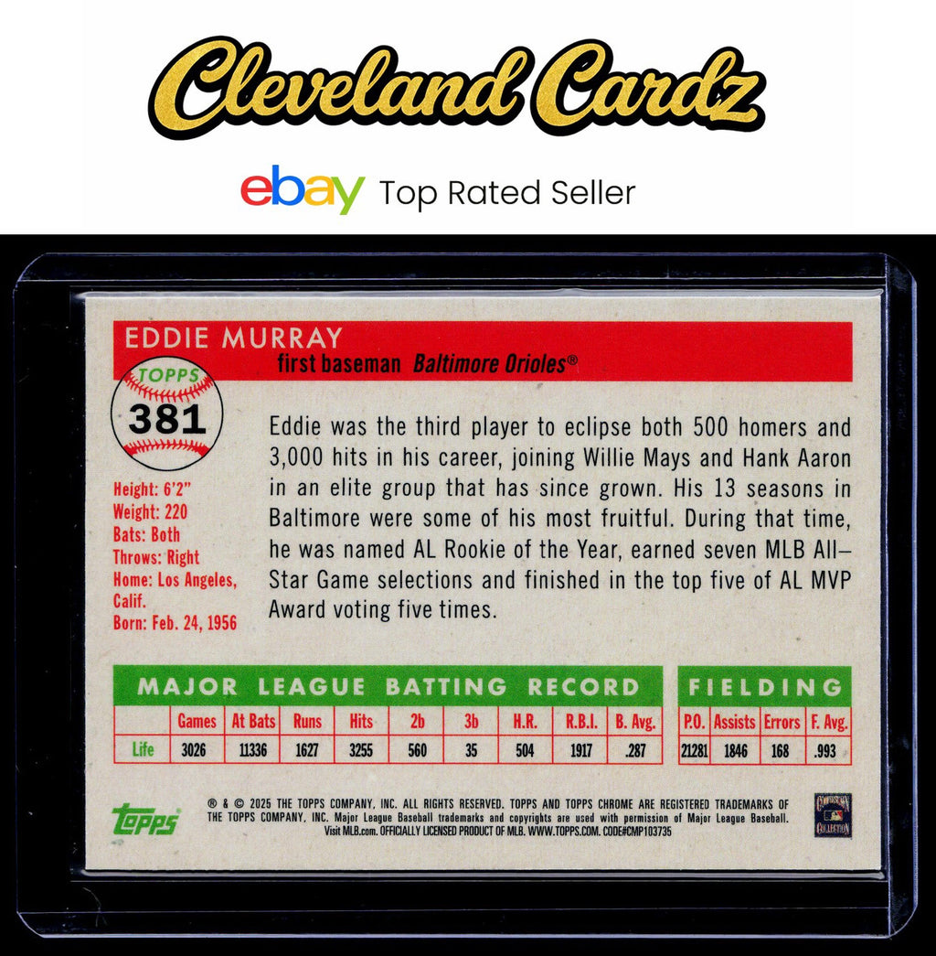2025 Topps Chrome Platinum #381 Eddie Murray