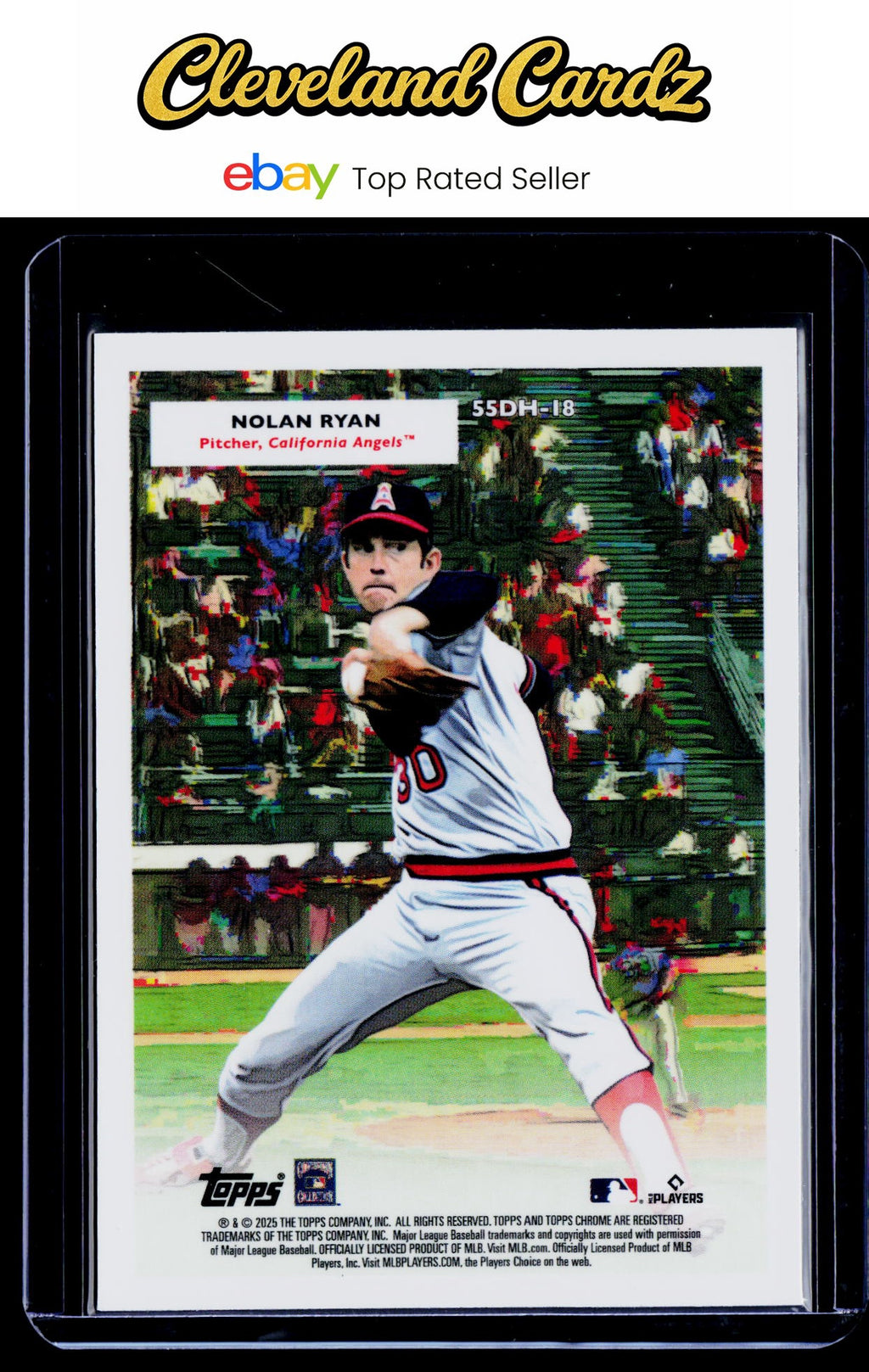 2025 Topps Chrome Platinum #55DH-18 Mike Trout/Nolan Ryan Doubleheaders