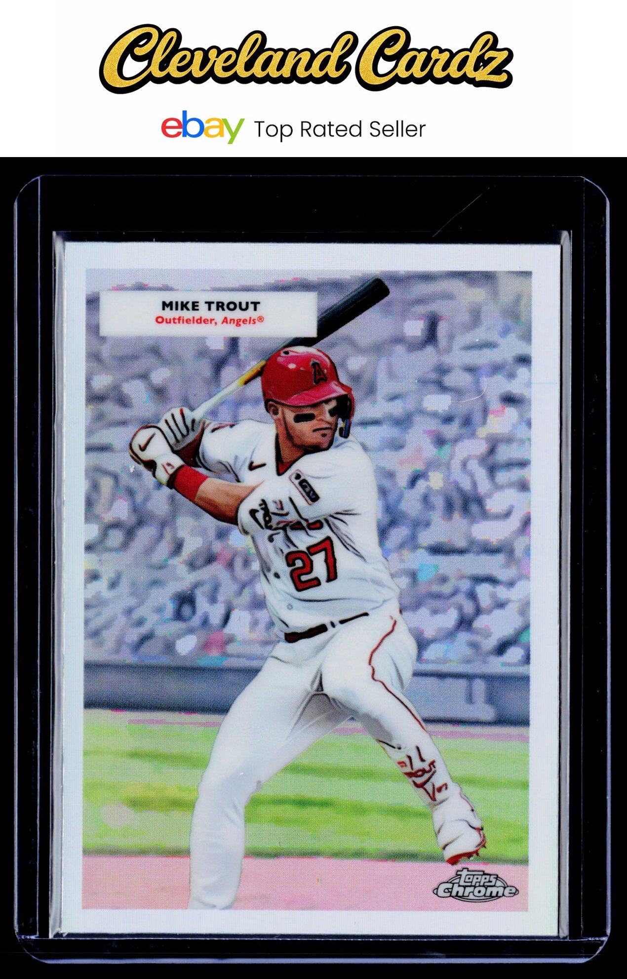 2025 Topps Chrome Platinum #55DH-18 Mike Trout/Nolan Ryan Doubleheaders