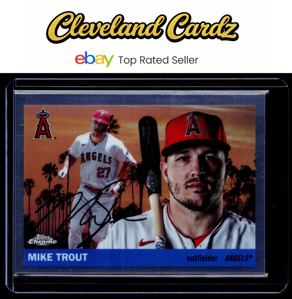 2025 Topps Chrome Platinum #55CV-1 Mike Trout 1955 Topps City Variations