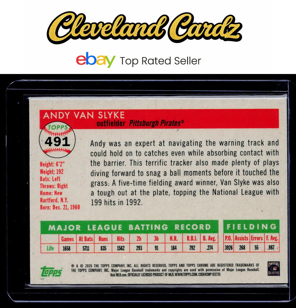 2025 Topps Chrome Platinum #491 Andy Van Slyke