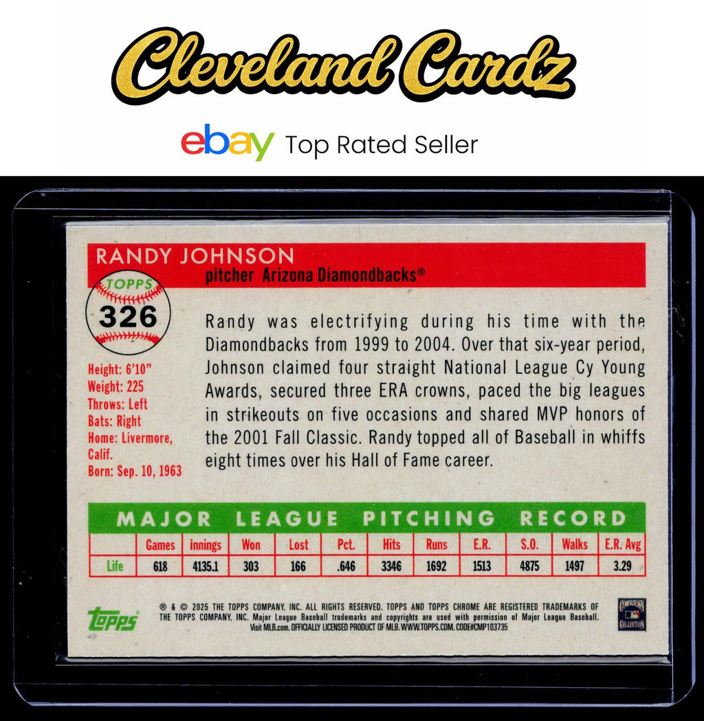2025 Topps Chrome Platinum #326 Randy Johnson