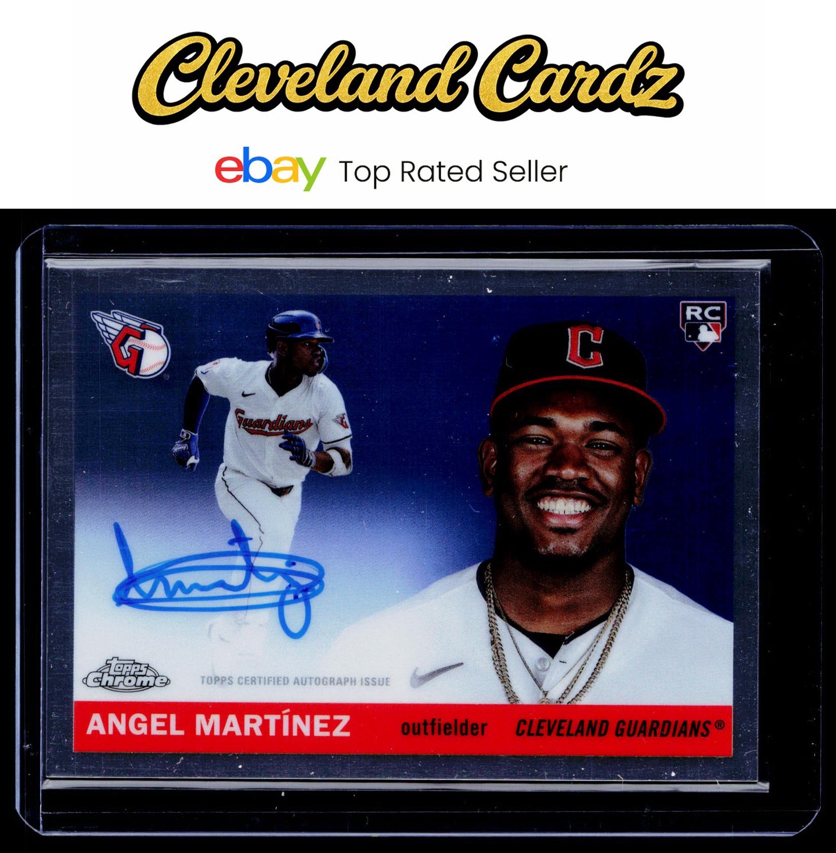 2025 Topps Chrome Platinum #CPA-AM Angel Martínez Chrome Platinum Autographs