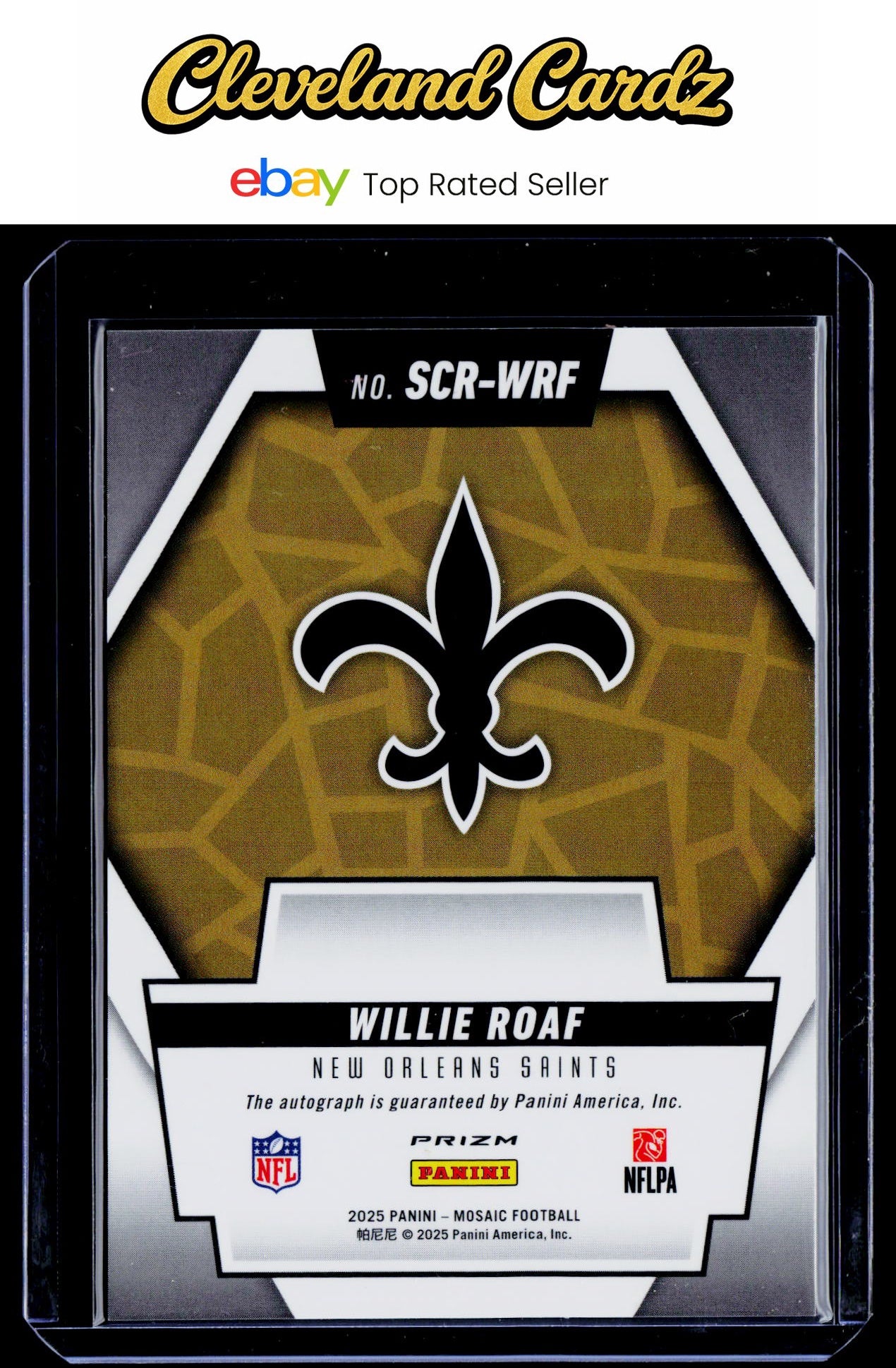2025 Panini Mosaic #SCR-WRF Willie Roaf Scripts