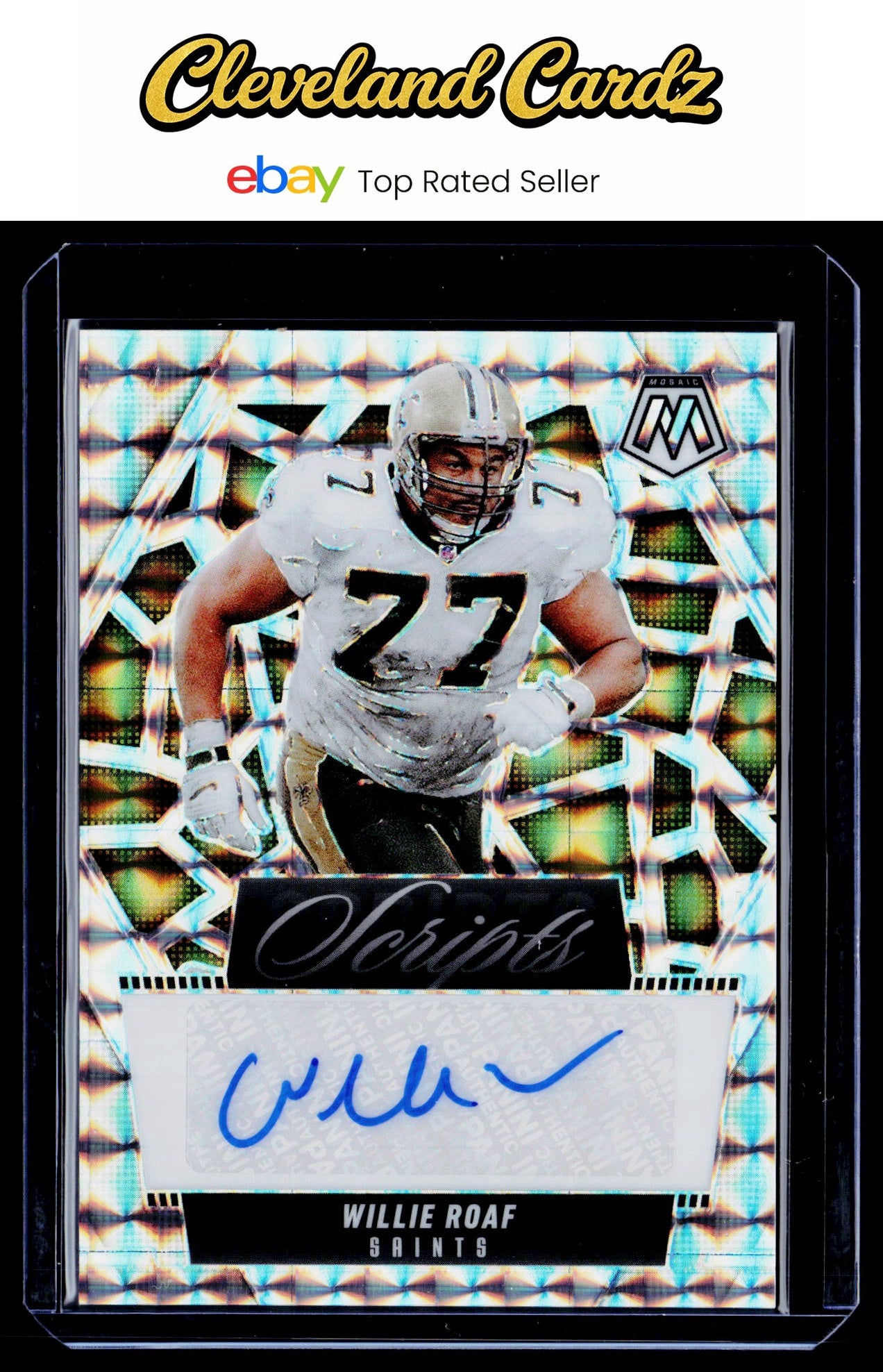 2025 Panini Mosaic #SCR-WRF Willie Roaf Scripts