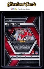 2025 Panini Mosaic #46 George Kittle Mosaic Reactive Blue
