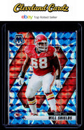2025 Panini Mosaic #237 Will Shields Mosaic Reactive Blue