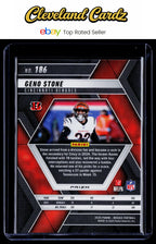 2025 Panini Mosaic #186 Geno Stone Mosaic Reactive Blue