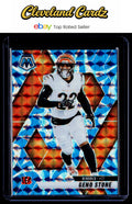 2025 Panini Mosaic #186 Geno Stone Mosaic Reactive Blue