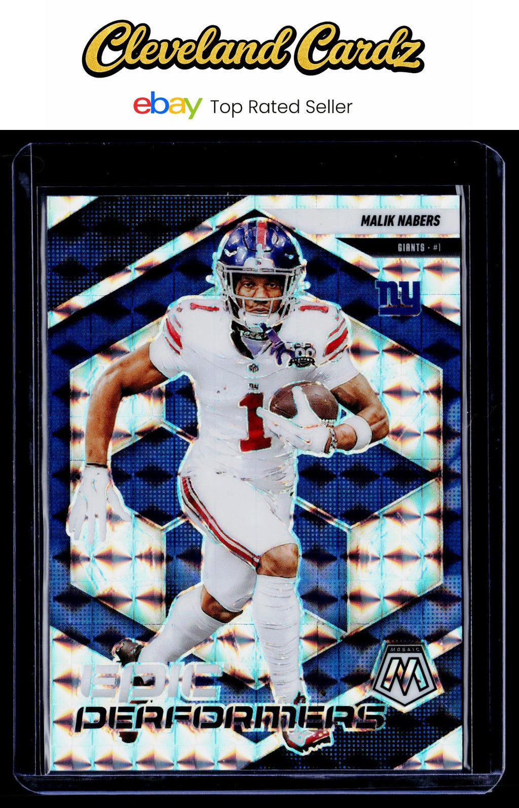 2025 Panini Mosaic #11 Malik Nabers Epic Performers Mosaic
