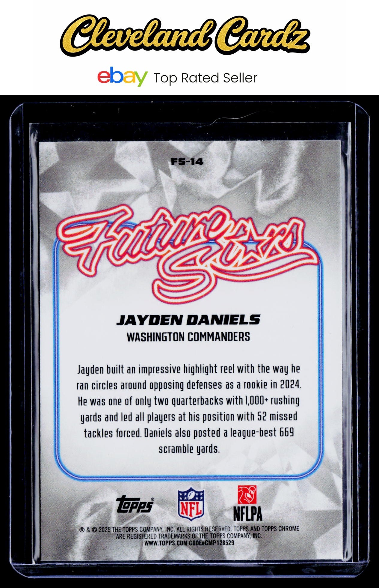 2025 Topps Chrome #FS-14 Jayden Daniels Future Stars