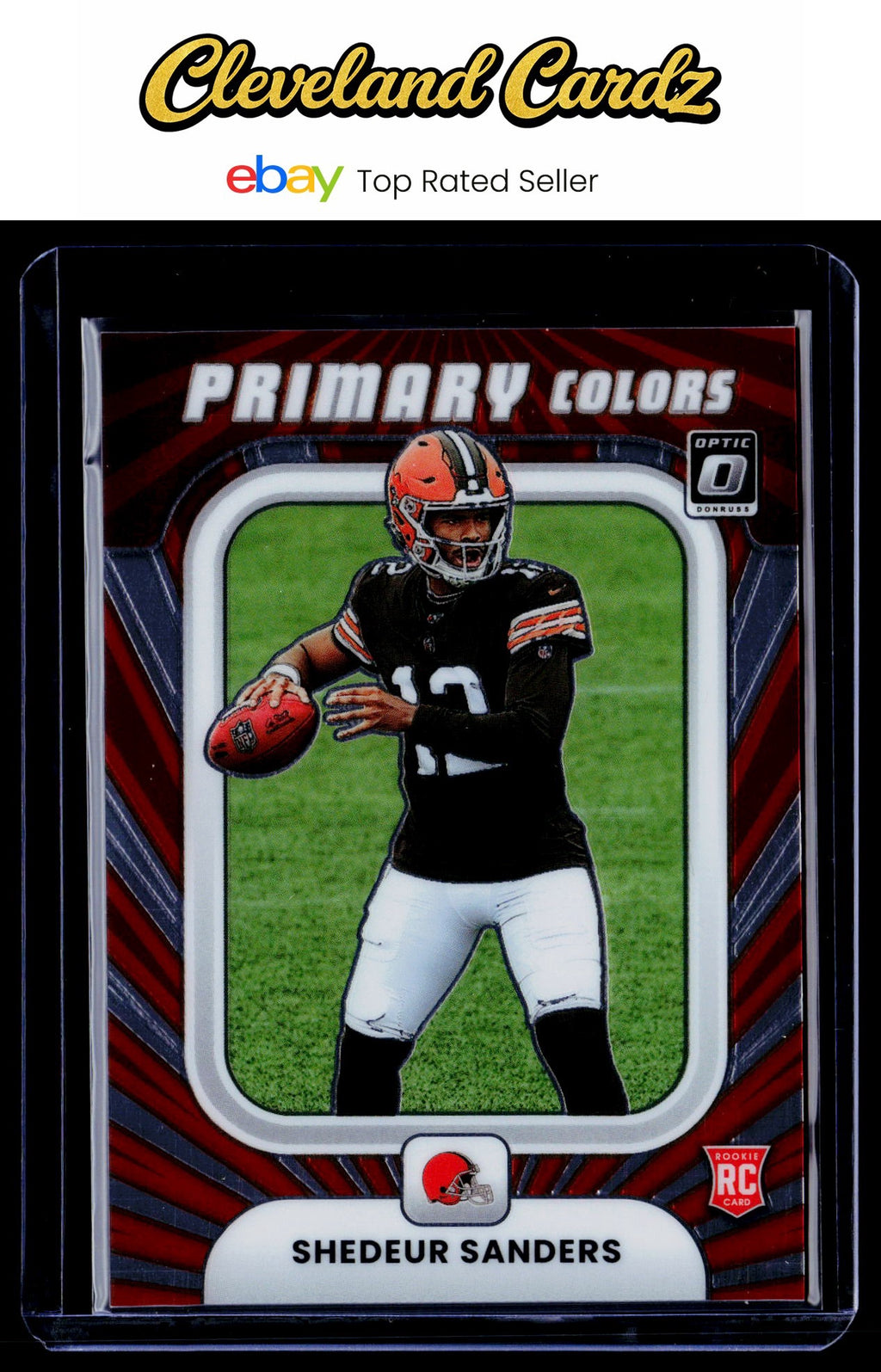 2025 Donruss Optic #19 Shedeur Sanders Rookie Primary Colors