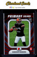 2025 Donruss Optic #19 Shedeur Sanders Rookie Primary Colors