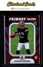 2025 Donruss Optic #19 Shedeur Sanders Rookie Primary Colors