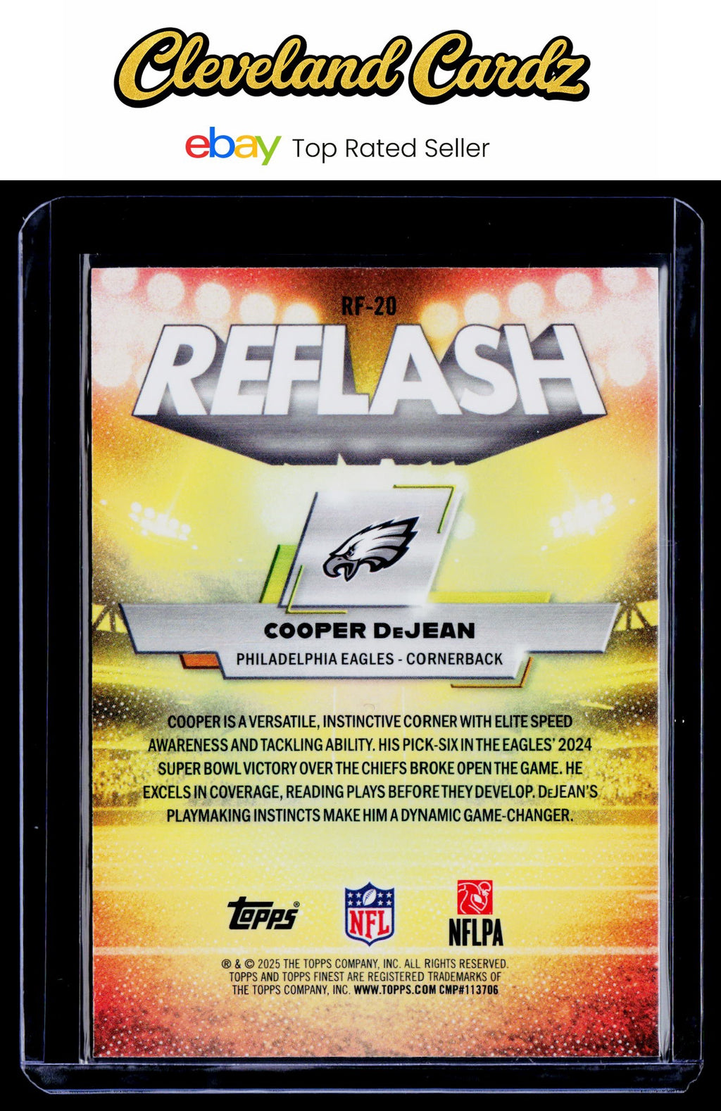 2025 Finest #RF-20 Cooper DeJean Reflash X-Fractor
