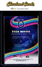 2025 Finest #RFA-TWA Tyler Warren Rookie Finest Autographs