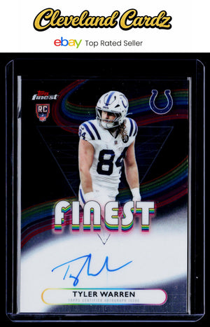 2025 Finest #RFA-TWA Tyler Warren Rookie Finest Autographs