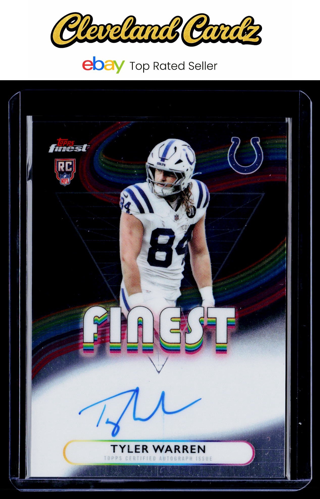 2025 Finest #RFA-TWA Tyler Warren Rookie Finest Autographs