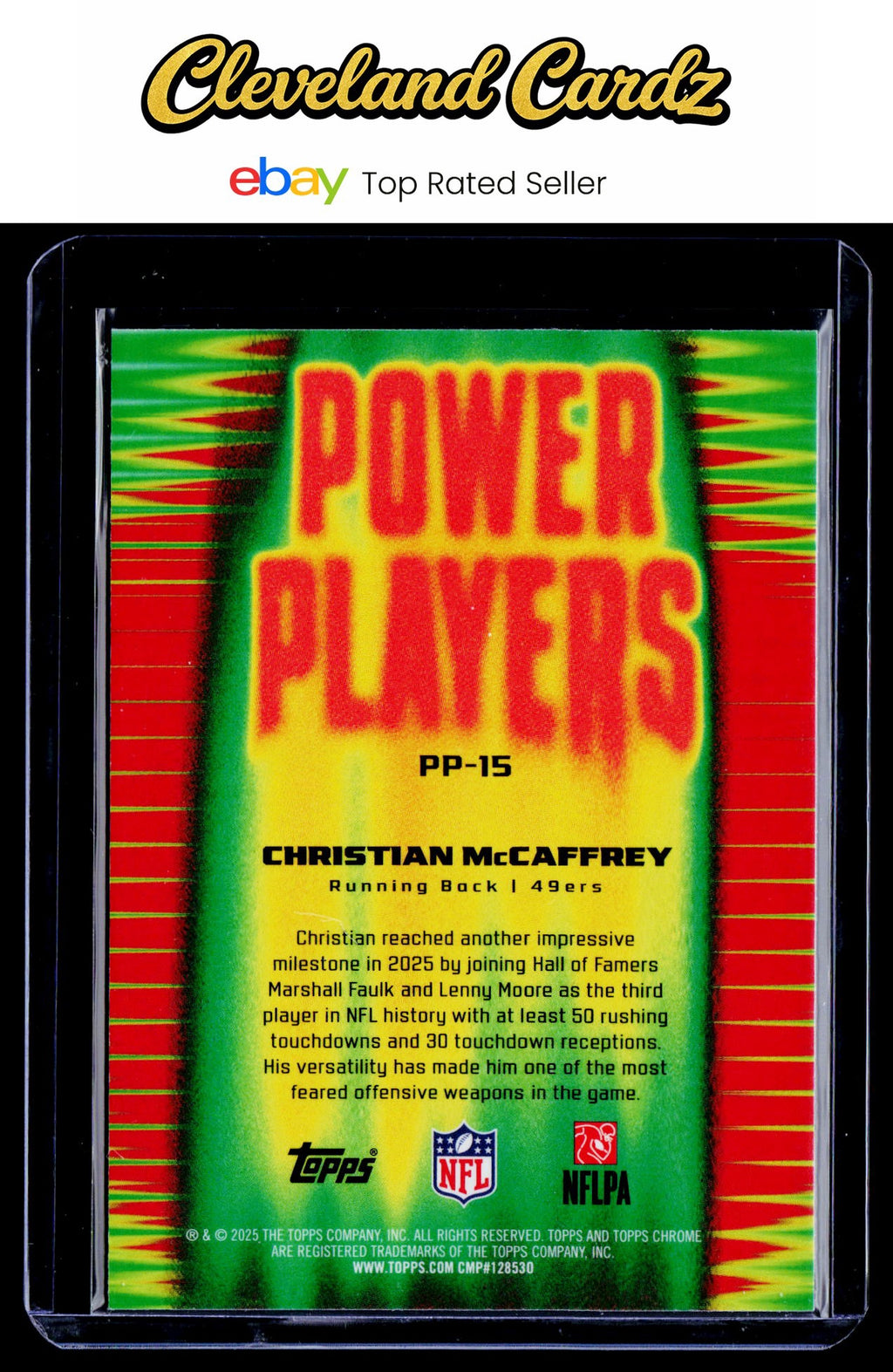 2025 Topps Chrome #PP-15 Christian McCaffrey Power Players
