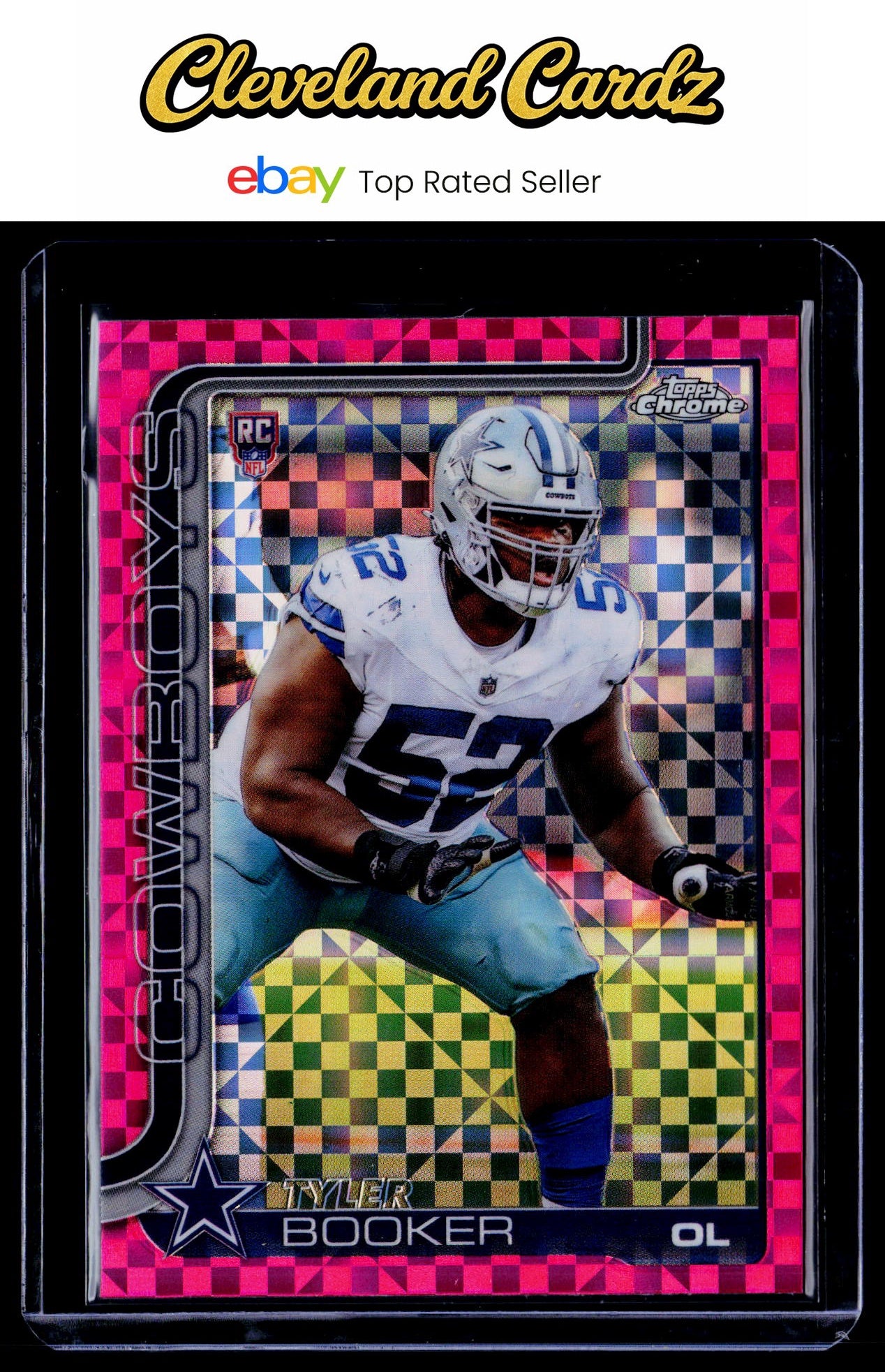 2025 Topps Chrome #381 Tyler Booker Hot Pink X-Fractor