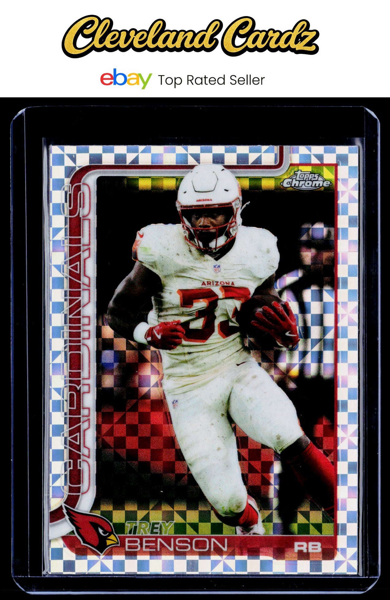 2025 Topps Chrome #7 Trey Benson X-Fractor