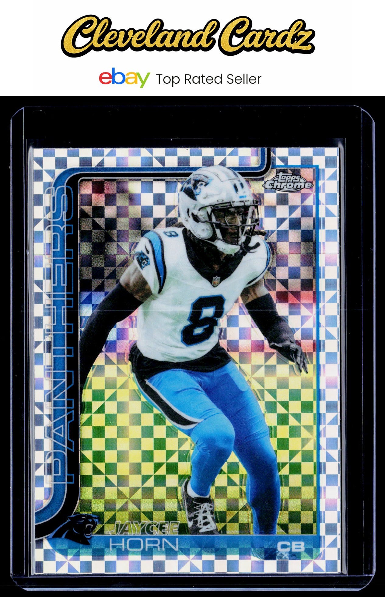 2025 Topps Chrome #41 Jaycee Horn X-Fractor