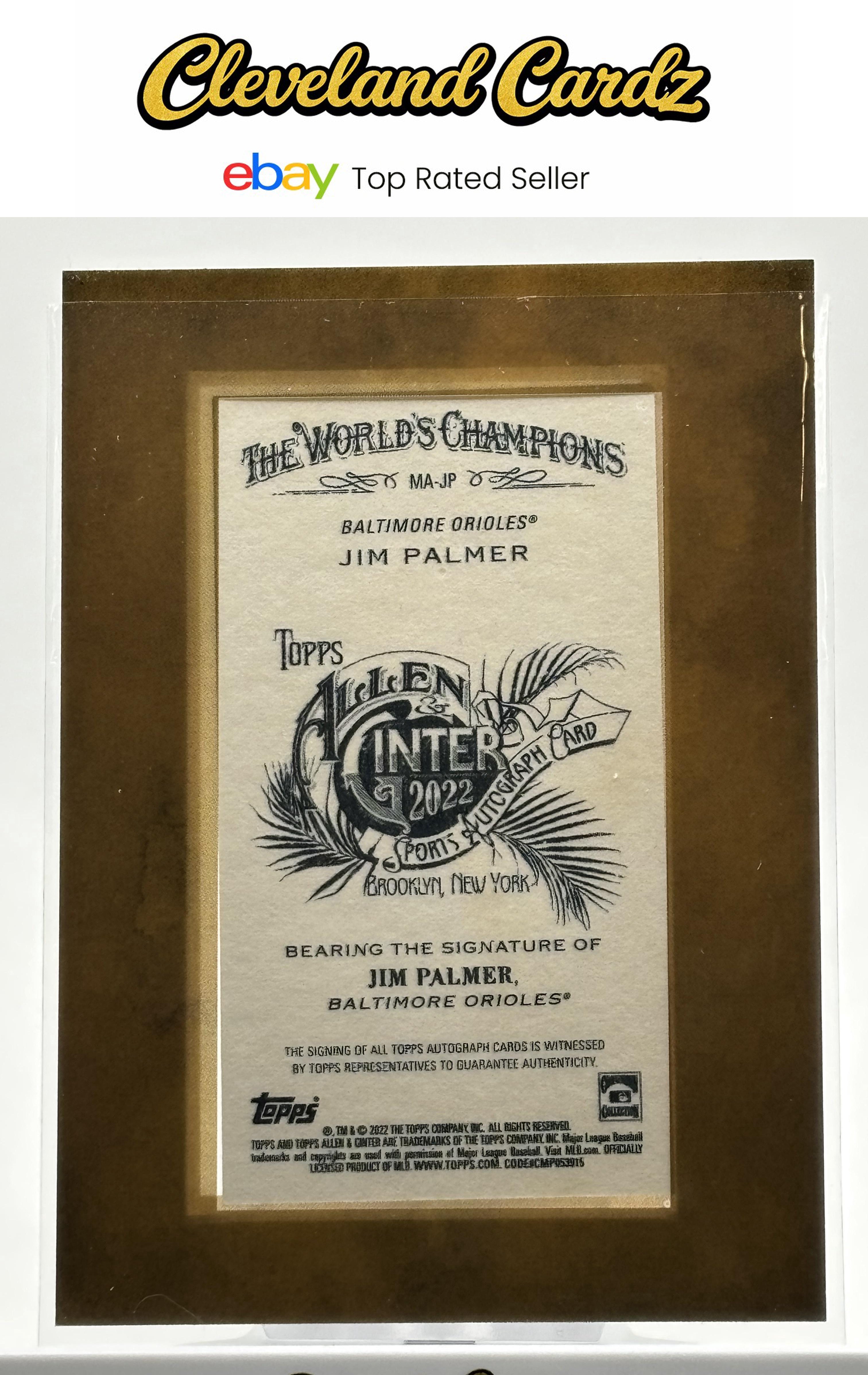 2022 Topps Allen & Ginter #MA-JP Jim Palmer Framed Mini Autographs