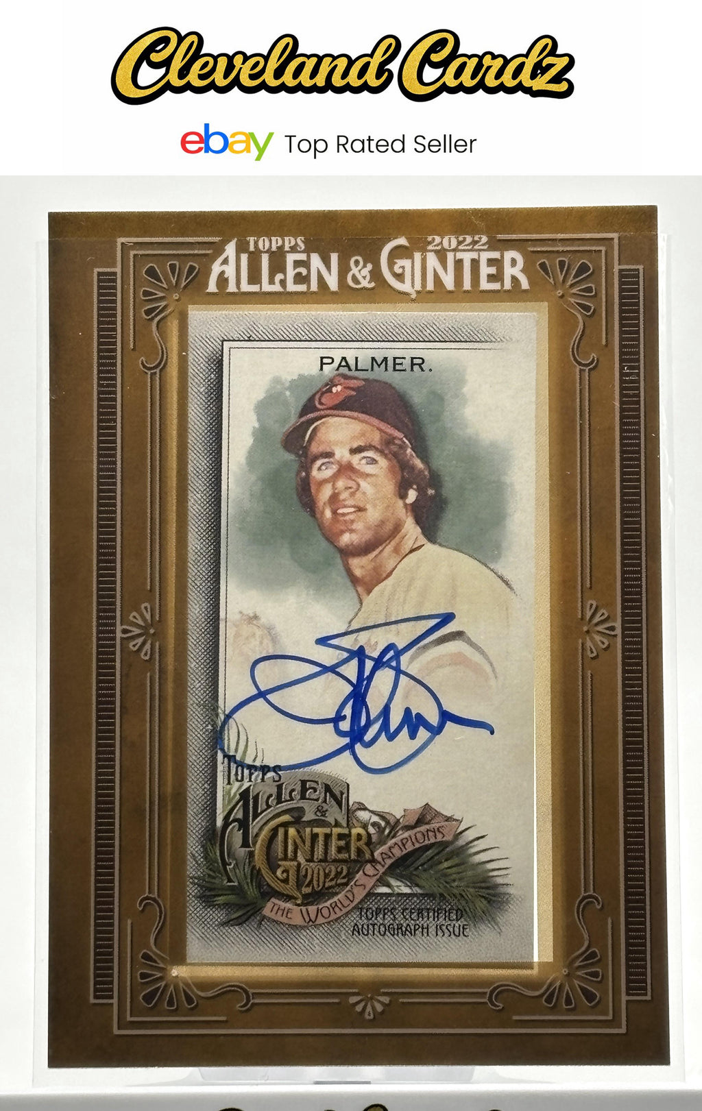 2022 Topps Allen & Ginter #MA-JP Jim Palmer Framed Mini Autographs