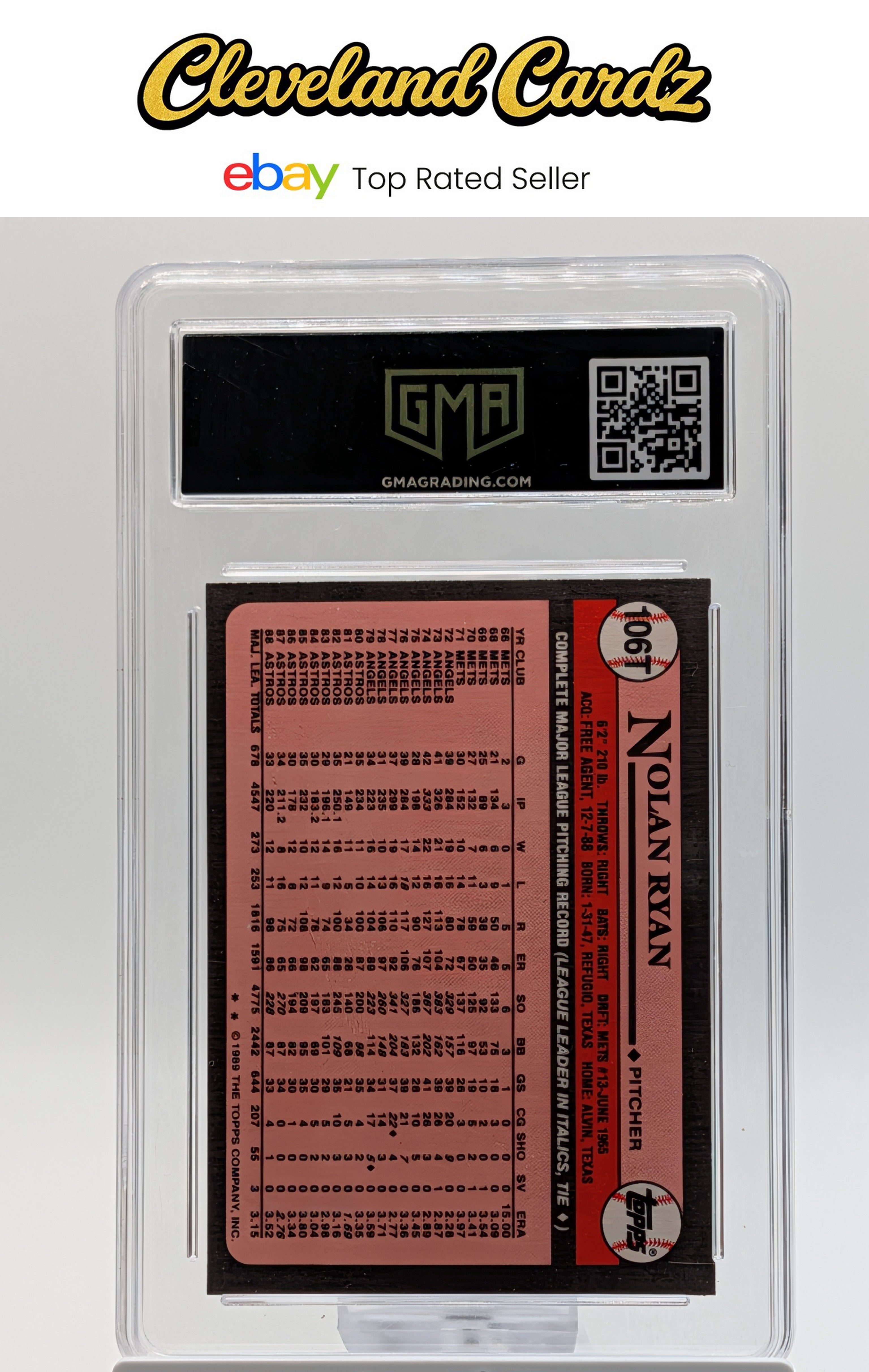1989 Topps Traded #106T Nolan Ryan GMA 10
