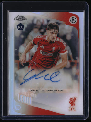 2025-26 Topps Chrome UEFA #CA-GL Giovanni Leoni Chrome Autographs