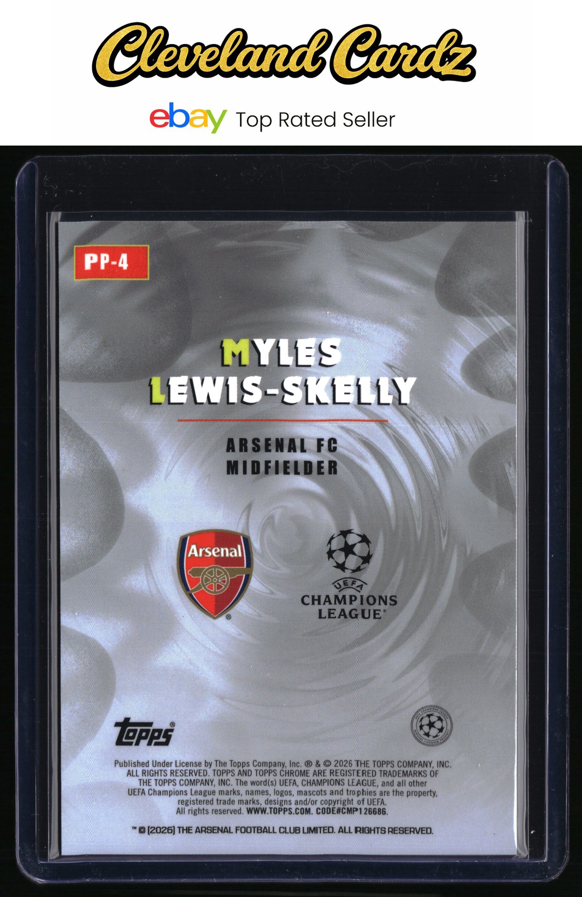 2025-26 Topps Chrome UEFA Club Comp. #PP-4 Myles Lewis-Skelly Power Players
