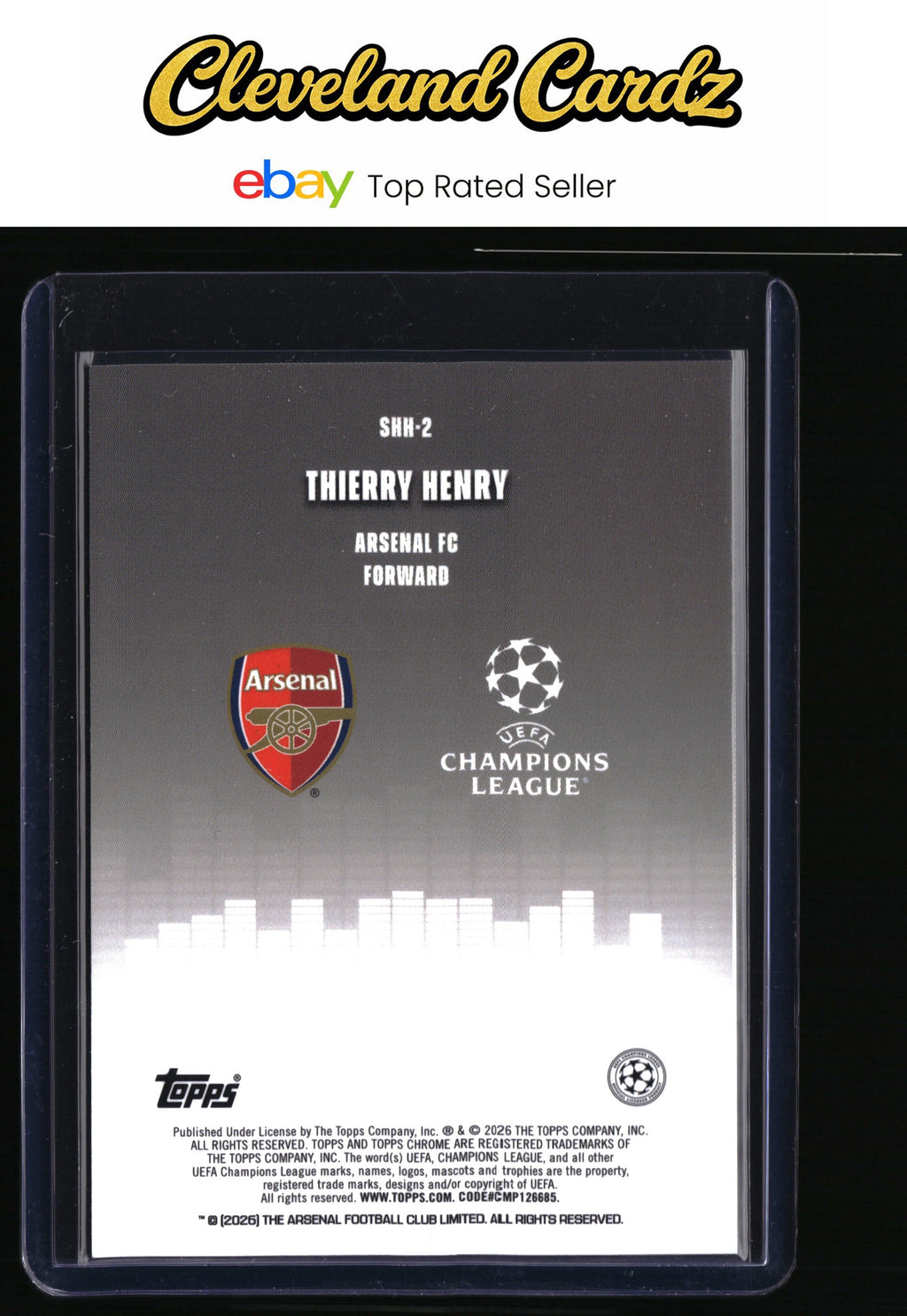 2025-26 Topps Chrome UEFA Club Competitions #SHH-2 Thierry Henry Silenced
