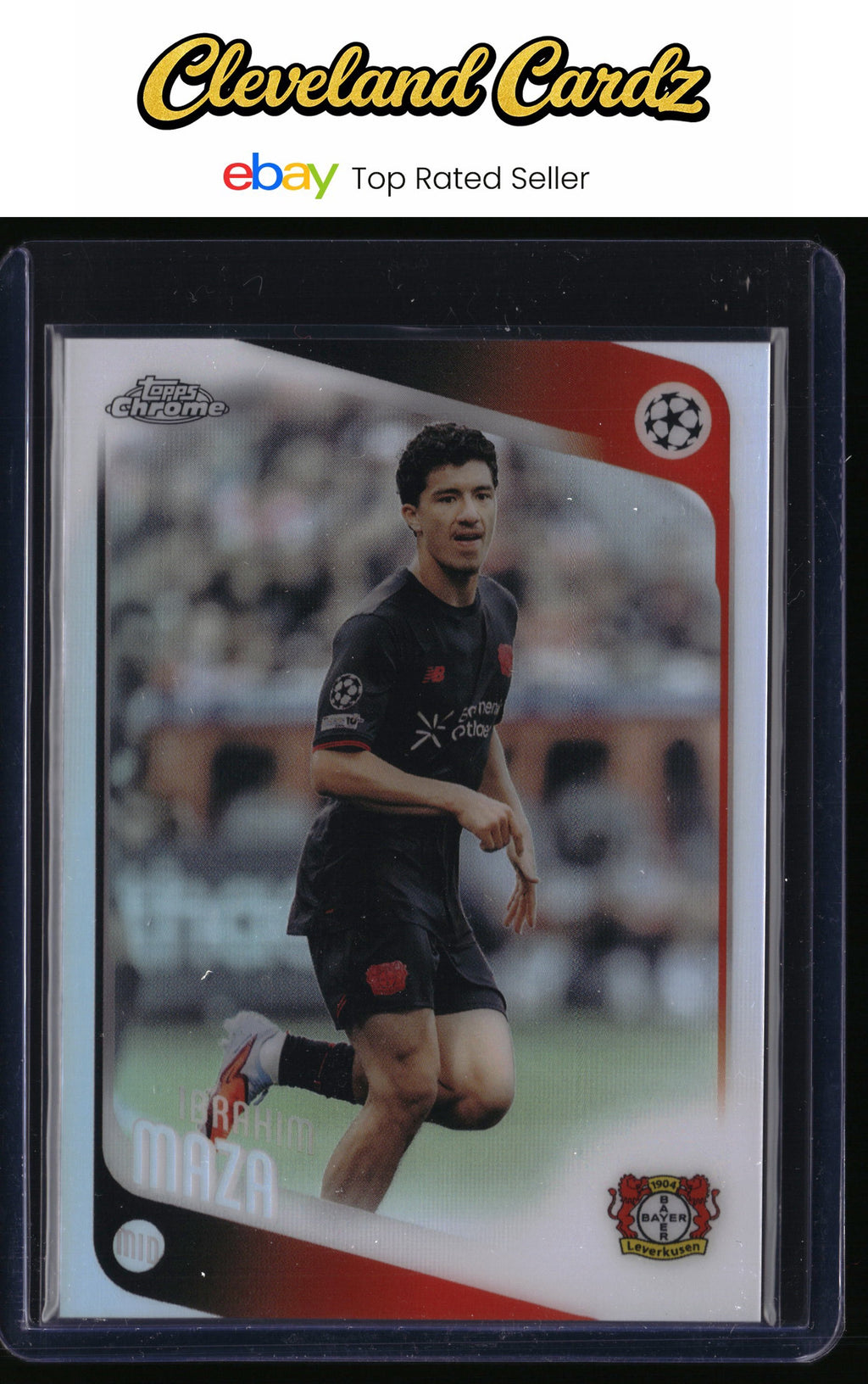 2025-26 Topps Chrome UEFA Club Competitions #72 Ibrahim Maza Refractor