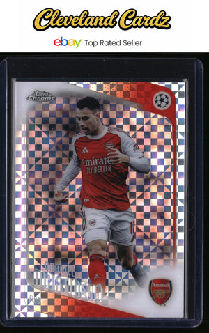 2025-26 Topps Chrome UEFA #19 Gabriel Martinelli X-Fractor Refractor