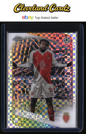 2025-26 Topps Chrome UEFA #129 George Ilenikhena X-Fractor Refractor
