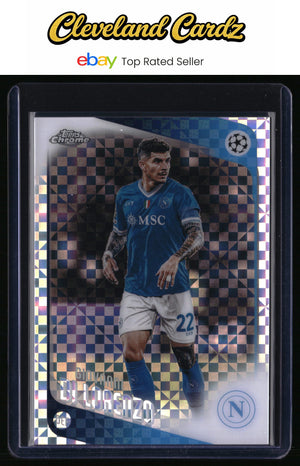 2025-26 Topps Chrome UEFA  #77 Giovanni Di Lorenzo X-Fractor Refractor