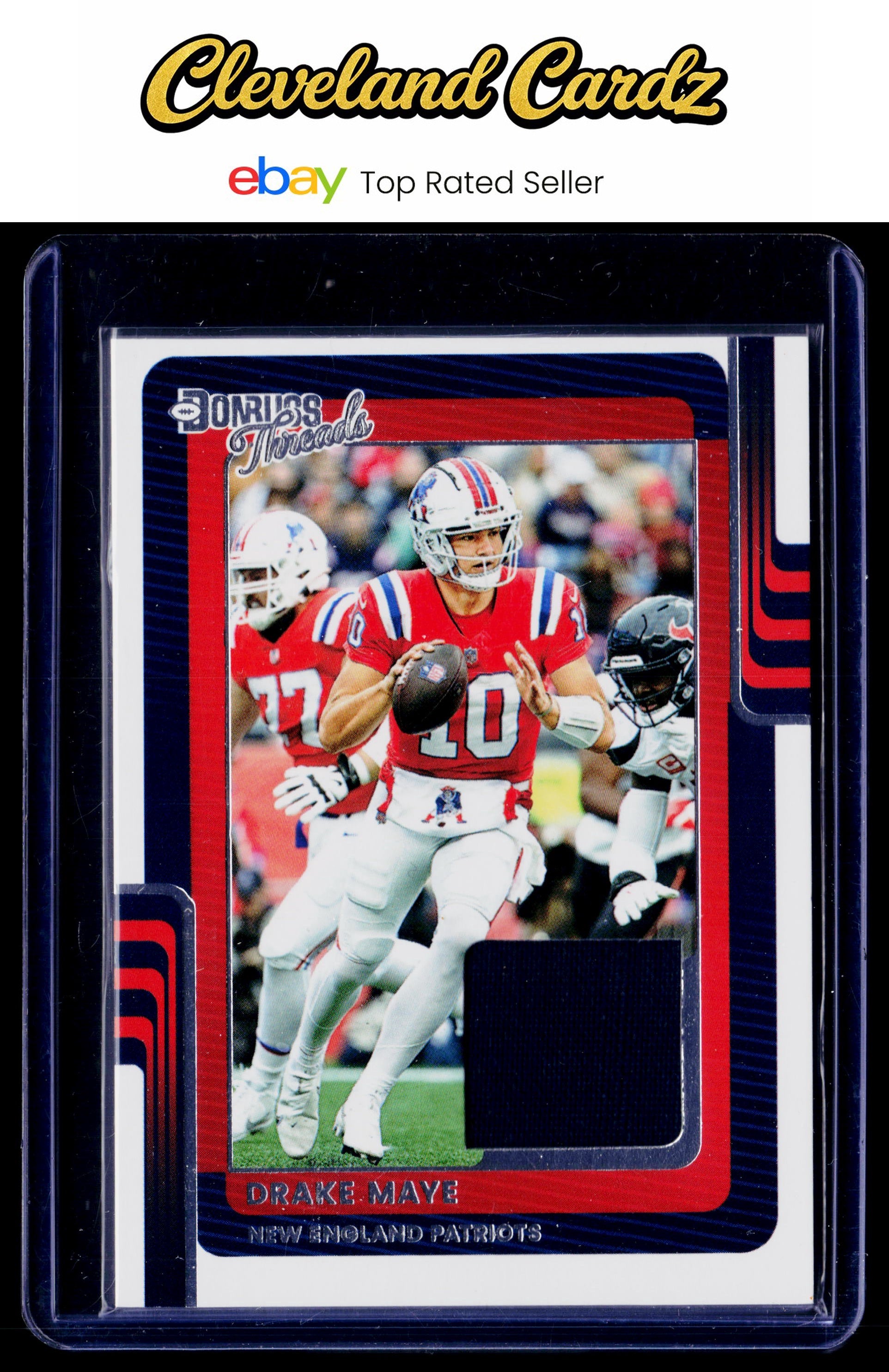 2025 Donruss #DTH-DME Drake Maye Donruss Threads