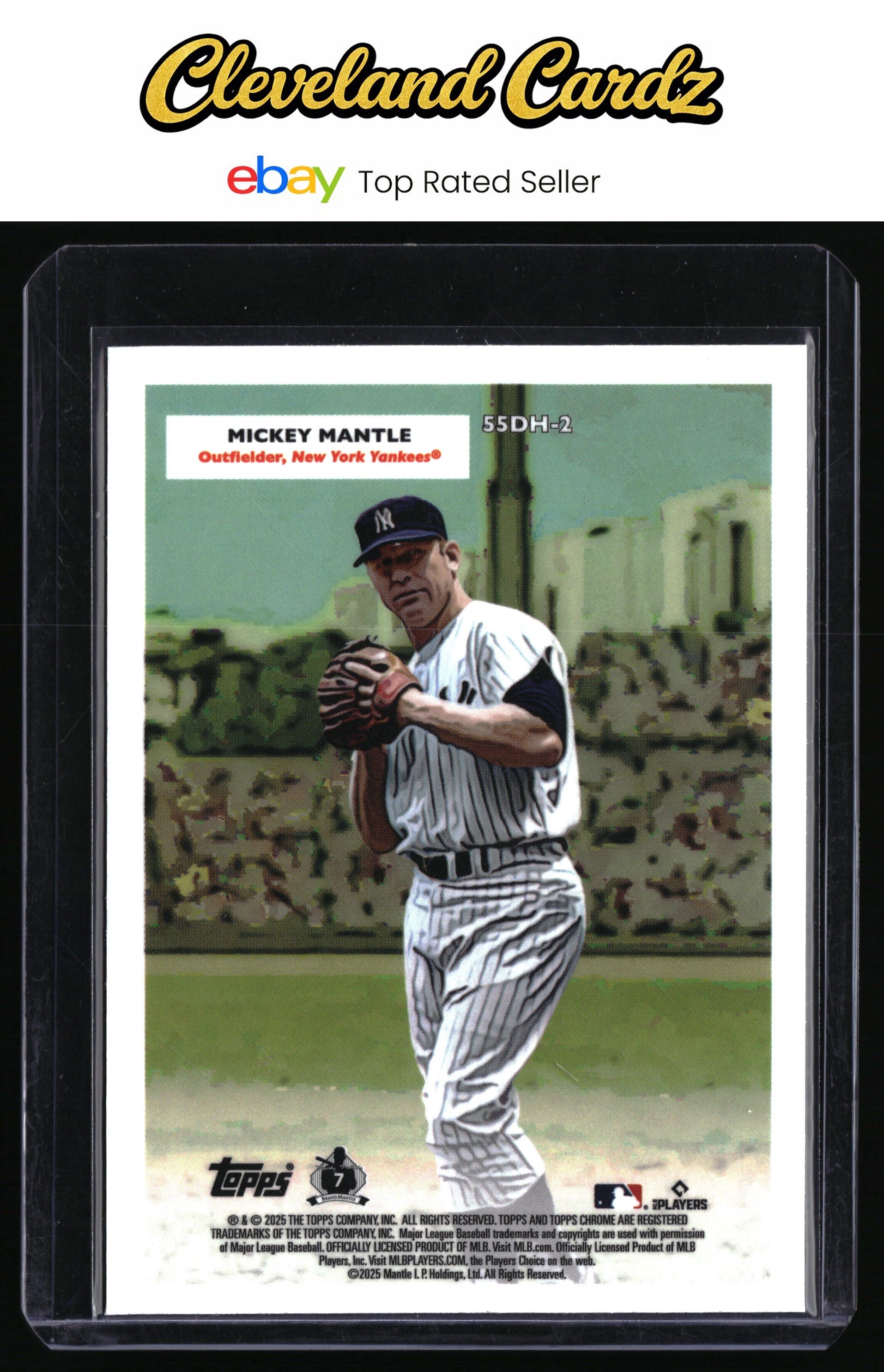 2025 Topps Chrome Plat. #55DH-2 Aaron Judge/Mickey Mantle 1955 Doubleheaders