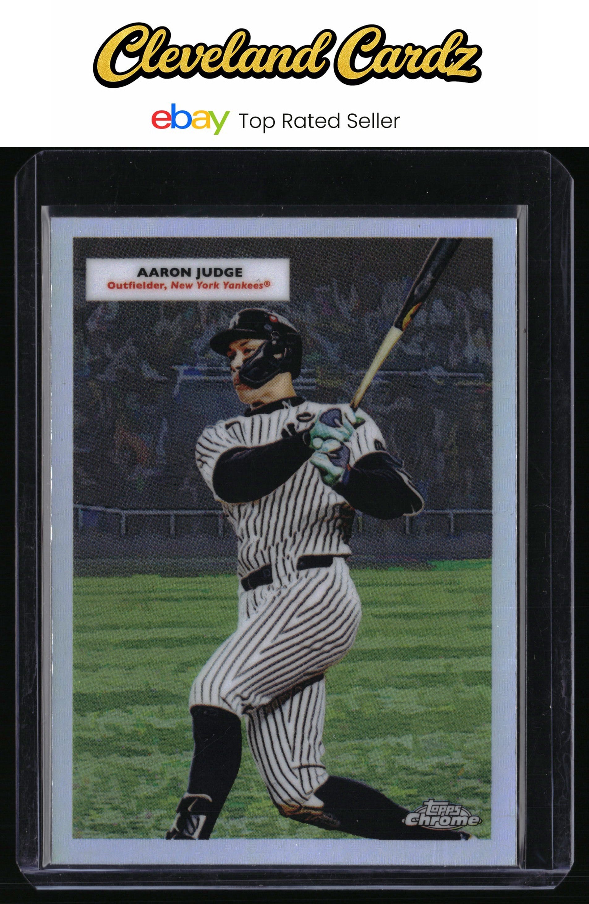 2025 Topps Chrome Plat. #55DH-2 Aaron Judge/Mickey Mantle 1955 Doubleheaders