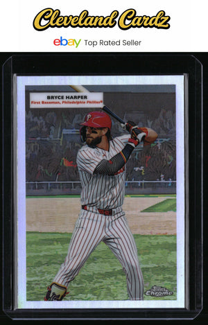 2025 Topps Chrome Plat. #55DH-4 Bryce Harper/Mike Schmidt 1955 Doubleheaders