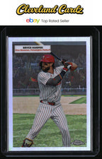 2025 Topps Chrome Plat. #55DH-4 Bryce Harper/Mike Schmidt 1955 Doubleheaders