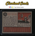 1962 Topps #149a Bob Duliba : Green Tint