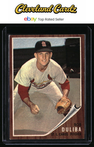 1962 Topps #149a Bob Duliba : Green Tint