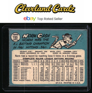 1965 Topps #153 Norm Cash