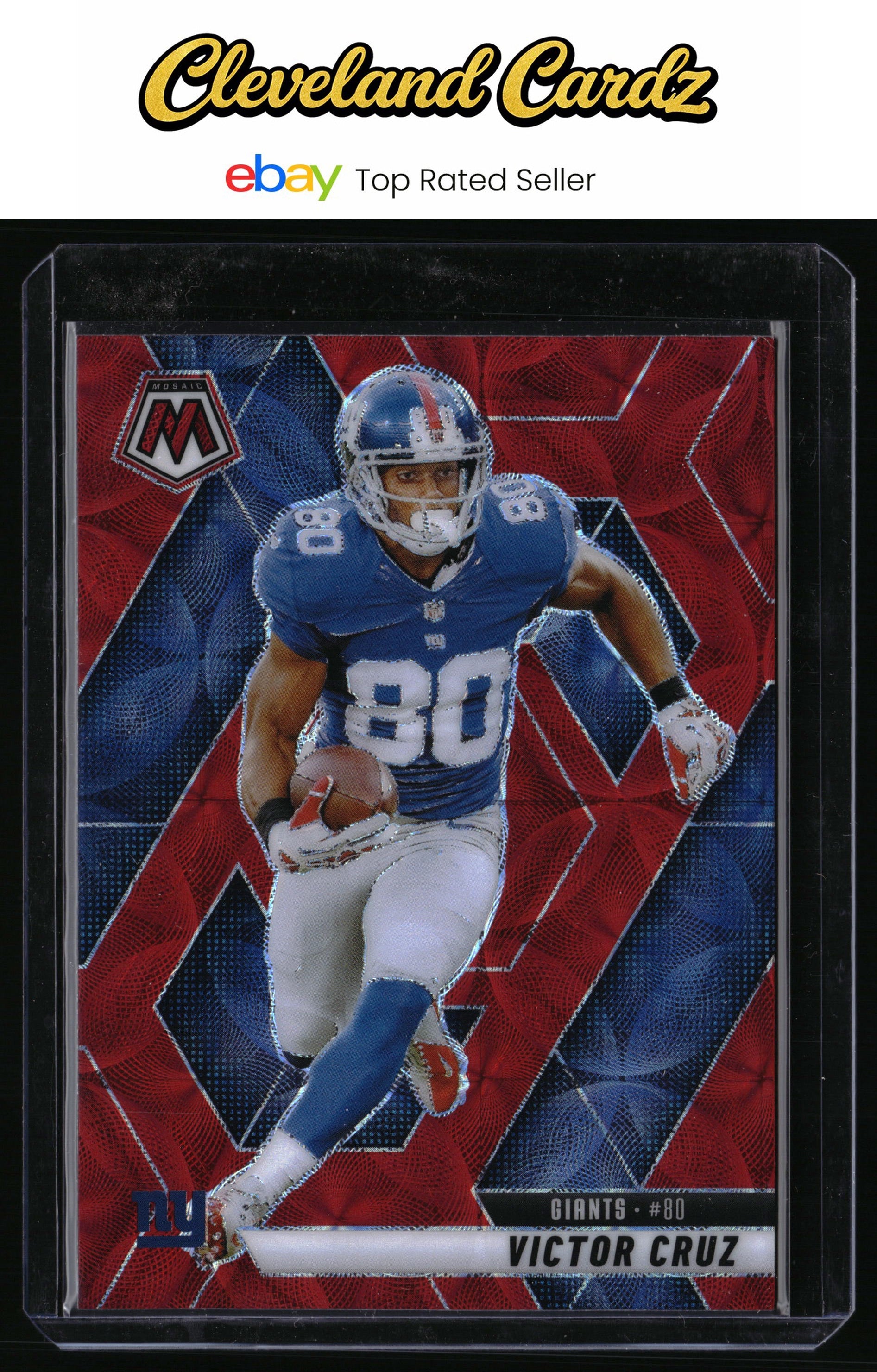 2025 Panini Mosaic #123 Victor Cruz Red Scope