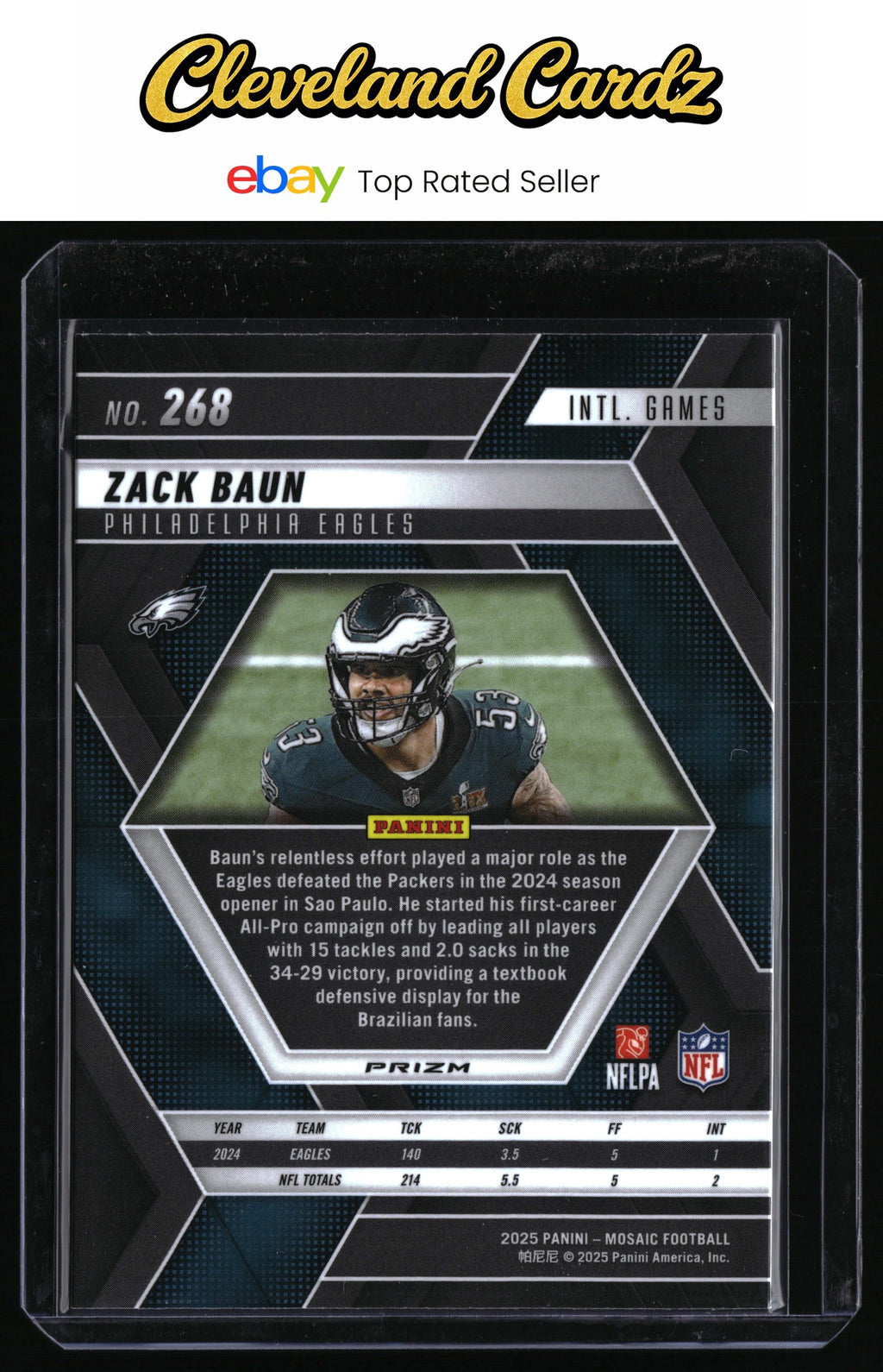 2025 Panini Mosaic #268 Zack Baun Red Scope