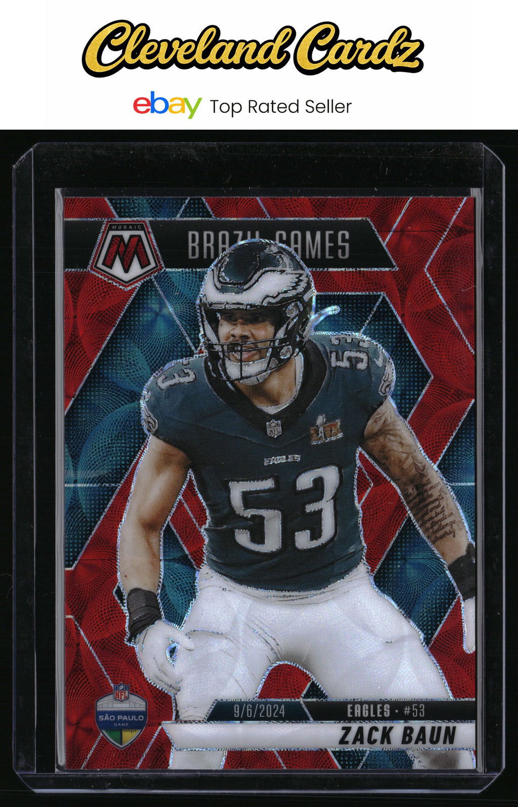 2025 Panini Mosaic #268 Zack Baun Red Scope