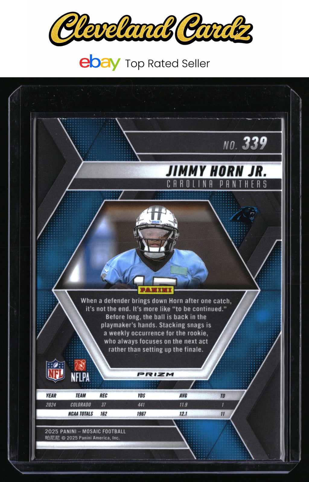 2025 Panini Mosaic #339 Jimmy Horn Jr. Red Scope